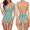 D102/Mint Green, variant on Afdoent One Piece Swimsuit Women Fashion Letter Print Swimsuit Bikini Swimwear Bathing Sleeveless Backless Swimsuit 2026 Beach Vacation Clothes