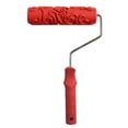 thumbnail image 1 of 7 Pulgadas Varios En Relieve Floral Grano Arte De Pared Decoración DIY Herraentas Del Cepillo Pintura Pintura Mural Manga Del Rodillo C 5 Baoblaze Rodillo de pintura de la decoración de la pared de DIY, 1 of 6