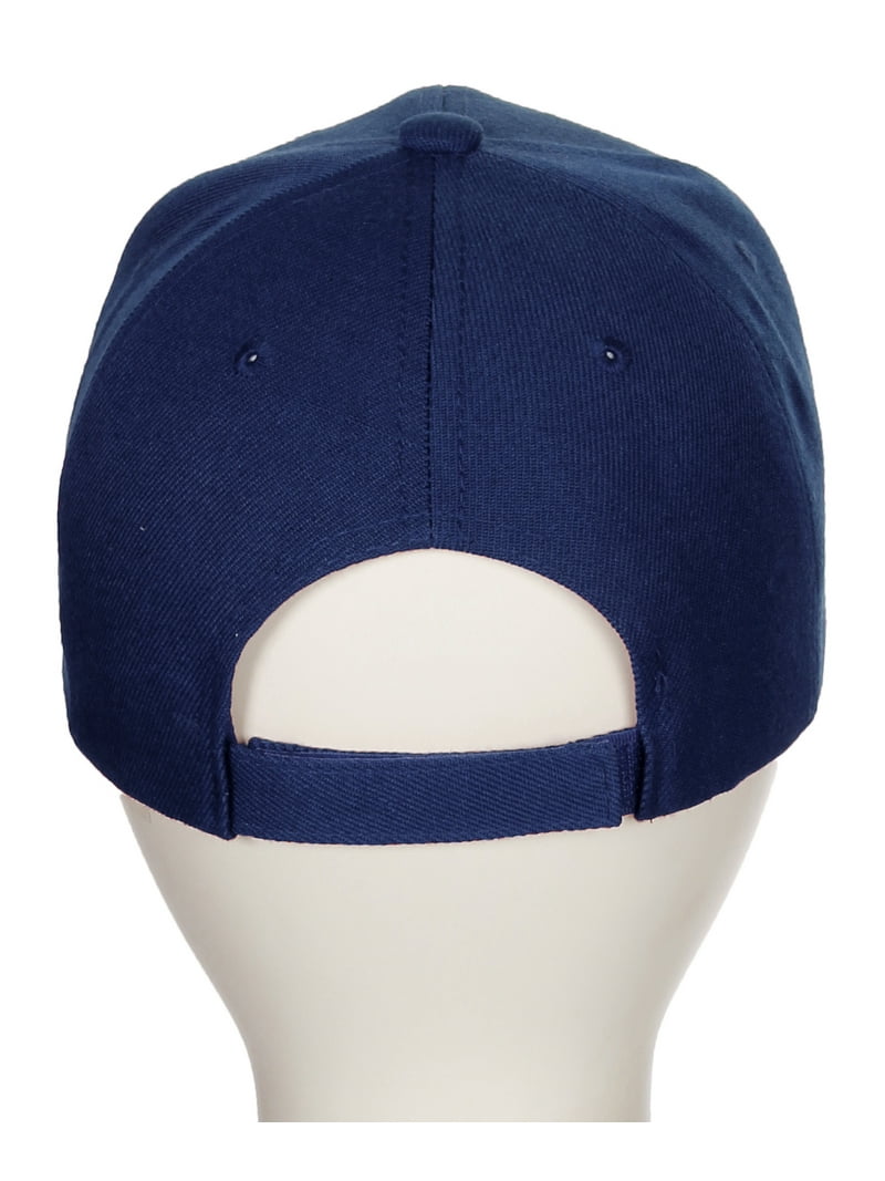 Classic Baseball Hat Custom A to Z Initial Team Letter, Navy Cap