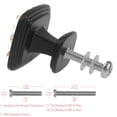 thumbnail image 2 of 4 Pcs Square Cabinet Handle Cupboard Knob Drawer Pulls Handle Mushroom Drawer Knobs with Screws Furniture Decoration, 2 of 5
