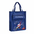 thumbnail image 1 of Bolsa de lona transparente para guardar libros de matrícula, bolsa portátil para documentos, para estudiantes de primaria, de lona sencilla, de color sólido, 1 of 6