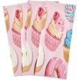thumbnail image 3 of Dreamtimes Soft Absorbent Reusable Kitchen Towels, Set of 6|28x18 in, Cupcakes and Donuts Dining Kitchen Living Room Tea Towels Dish Towels Decorative Towels, 3 of 7