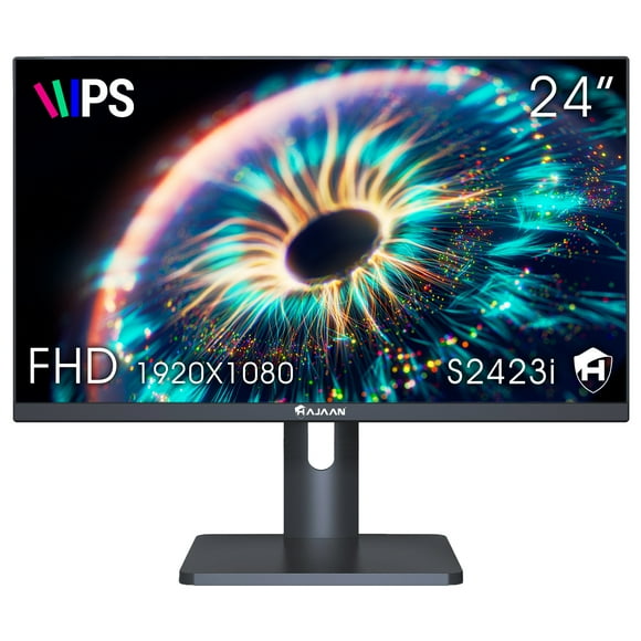 HAJAAN 24” Inch Full HD (1920 x 1080) IPS Desktop Monitor, 75 Hz Refresh Rate, Adjustable Tilt, Wall Mountable HDMI & VGA Ports | Monitor for PC, Ideal for Home & Business (S2423i)
