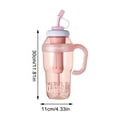 thumbnail image 3 of Aminojy Tumbler with Lid and Straw Water Bottle with Handle and Large Water Bottles for Girls with and Cap 40Oz Gym Sports Water Bottle, 3 of 5