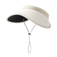 thumbnail image 2 of WMNTST Womens Sun Hats Outdoor Wide Brim Breathable Solid Hat Lightweight Adjustable Beach Travel Visor Hats, 2 of 3