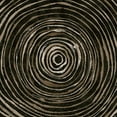 thumbnail image 2 of Tre Sorelle Studios 15x15 Gold Ornate Wood Framed with Double Matting Museum Art Print Titled - Warm Tribal Texture Spiral II, 2 of 4