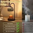 thumbnail image 6 of Candle Warmer Lamp with Timer, Mushrooms Strawberries Dragonflies Leaves Flowers Non-slip Wireless Remote Control Wax Melts Warmer with 4 Bulbs for Home Office Dorm, Birthday Gifts for Women, 6 of 7
