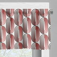 thumbnail image 3 of Ambesonne Modern Art Window Valance, Abstract Ellipse Curves, 54" X 12", Vermilion White, 3 of 5