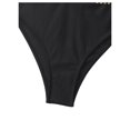 thumbnail image 4 of Bañador Milumia de una sola pieza con detalle de puntadas estilo bandeau negro, 4 of 6