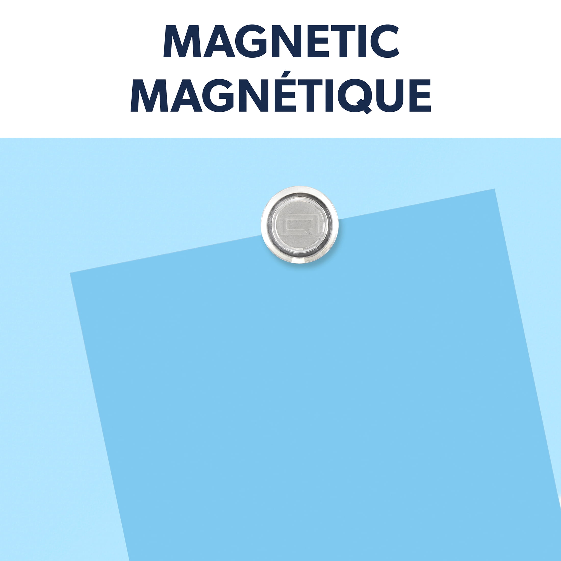 Quartet Tableau En Étain Effaçable À Sec 12 X 12, Bleu