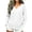 White, variant on SHTXOZHI Women's Long Sleeve T-shirts Casual Notch Neck Loose Shirts Solid Color Basic Tee Tops