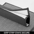 thumbnail image 5 of mDesign Long Fabric Over Closet Rod Hanging Organizer, 6 Shelves - Charcoal Gray, 5 of 8