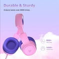 thumbnail image 5 of Tronsmart Kids wired Headphones KH01 Foldable Safety Volume 85/93dB Over-Ear Girls Boys Headphones for Kid HD Stereo 3.5mm Jack (Pink), 5 of 10