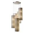 thumbnail image 2 of Elk Home 33-Inch Wide Fabric Cylinders Pendant, Satin Nickel, 2 of 3