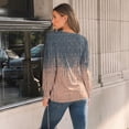 thumbnail image 4 of SUNBS Long Sleeve Shirts for Women Pleated Crewneck Fall Winter Casual Blouses, Sizes S-3XL, 4 of 7