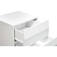 thumbnail image 2 of Best Master Spain 2-Drawer Poplar Wood Bedroom Nightstand in White/Silver Base, 2 of 2