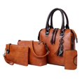 thumbnail image 2 of Monedero del bolso de las mujeres 4 unids / de moda para mujer, de hombro, con asa , con cierre de cremallera, correa de hombro desmontable ajustab Magideal Monedero del bolso de las mujeres, 2 of 7