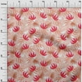 thumbnail image 3 of oneOone Tissu Georgette Viscose Pêche Matériel de Robe Florale Tissu Imprimé Tissu au Mètre 42 Pouces de Large, 3 of 5