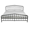 Novogratz King Size Bushwick Metal Bed Frame, Black