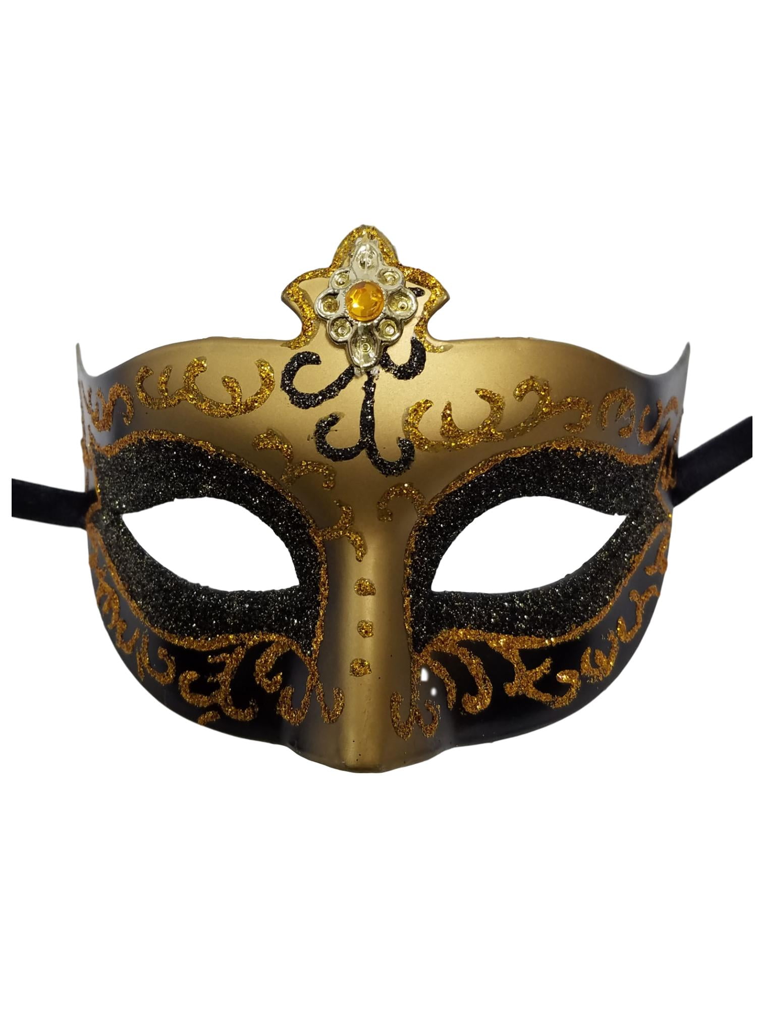 Sparkling Venetian Masquerade Leather Mask With Gold Glitter Unisex Party  Accessory For Mardi Gras, Halloween, And More! From Angelcheng2013, $0.73