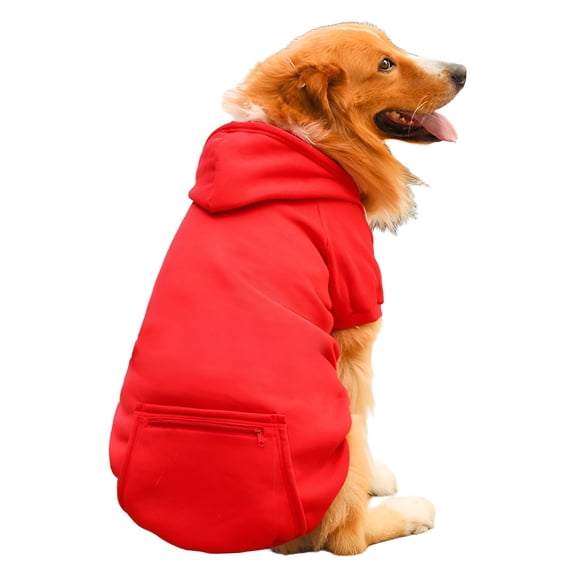 TELOLY 1Pcs Dog Sweater, Girl Dog Clothes Small Dog Clothes, Red 3XL