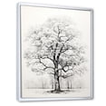 thumbnail image 2 of Designart "White Tree gracefulness Landscape" Floral & Botanical Floater Framed Canvas Print, 2 of 7