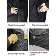 thumbnail image 4 of TRGPSG Men's Waterproof Ski Jacket,Windproof Winter Hooded Coat with 5 Pockets, 4 of 6