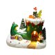 thumbnail image 2 of Adorno de escritorio en miniatura iluminado con escena de nieve navideña, artesanía decorativa con Bota, 2 of 9