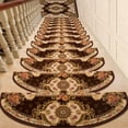 thumbnail image 1 of Jinsinto Stair Mats Jacquard Rectangular Stair Rugs Stair Mats 2pcs 24×65cm new upgrade: bottomless: plus 3cm hem, 1 of 5