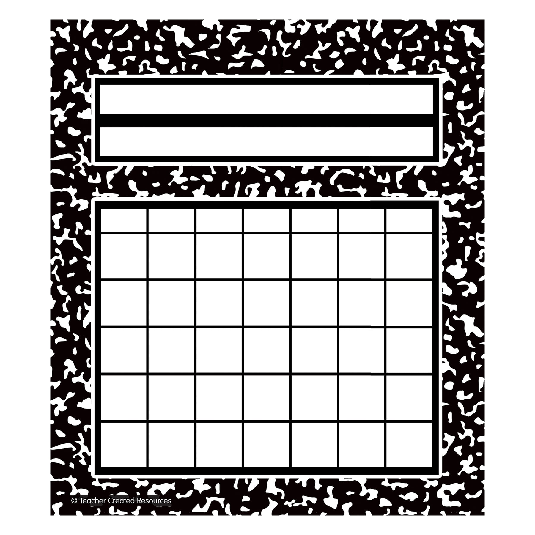 Teacher Created Resources Cool for School Composition Incentive Charts, 36 Per Pack, 6 Packs