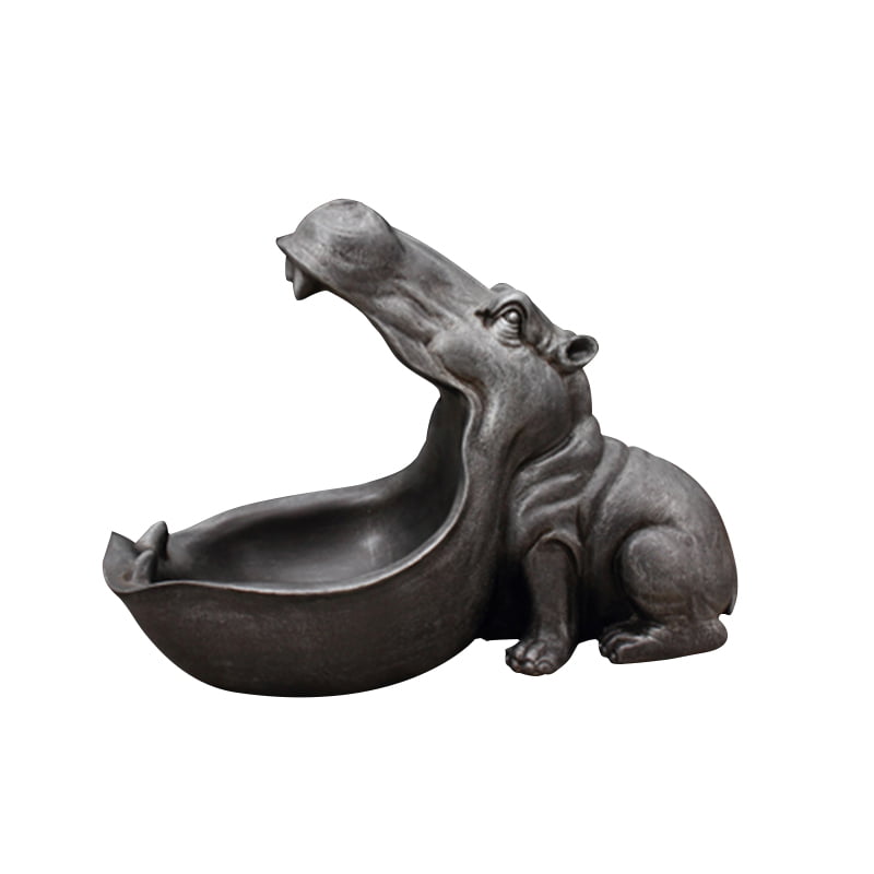 Hippopotamus Statue Decoration Resin Artware Sculpture Decor Home Accessories On 