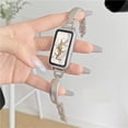 thumbnail image 1 of LEEYNEER Convient aux Bracelets Huawei 8/9 Bracelets en D Bracelets en Métal Bracelets en Forme de Croissant Bracelets pour Femmes Bracelets Huawei 10, 1 of 5