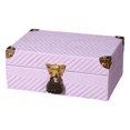 thumbnail image 2 of predolo Farmhouse Style Wooden Storage Box Combination Lock Media Holder for Living Room Style A, 2 of 8