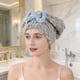 thumbnail image 4 of Toalla superabsorbente para el cabello para mujer, gruesa, de coral polar, con lazo, elástica, absorbente y de secado rápido, para uso doméstico., 4 of 8