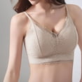 thumbnail image 6 of IFNWSV Seamless Bras for Women Solid Color Lace Fixed Cups Adjustable Straps Push Up Breathable Back Smoothing Bra Gray 40BC, 6 of 6