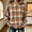 A119 Orange, variant on Xdegoge Women's Plaid Sweater Crewneck Long Sleeve Knit Pullover Tops Casual Oversized Fall Winter Clothes Slouchy Jumper Tops