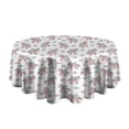 thumbnail image 5 of White Cartoon Pink Winged Unicorn Cloud Pattern Round Tablecloth 60"x60",Wrinkle Wipeable Table Cloth for Kitchen Dining Room Picnic Patio Party, 5 of 6