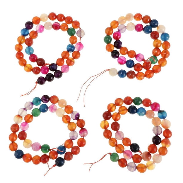 Multicolor Granos Sueltos Ágata Bricolaje, de Artesanía 10 mm 38 piezas