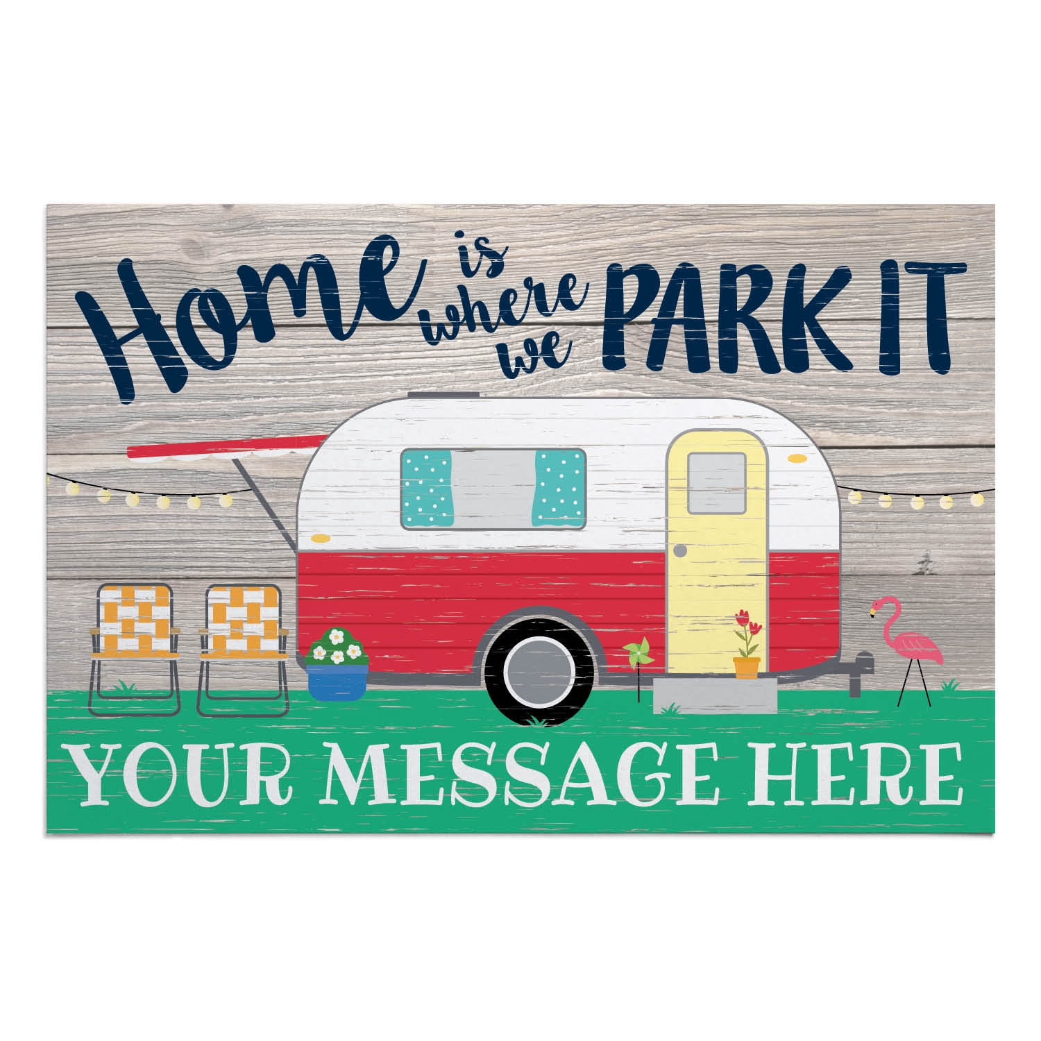 Where We Park It Personalized Indoor/Outdoor Doormat
