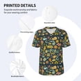 thumbnail image 4 of Daiia Colorful Hippie Mens Baseball Jersey Button Down Shirts Short Sleeve Sports Uniforms-XX-Large, 4 of 9
