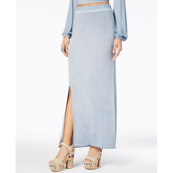 American Rag Juniors Pull-On Maxi Skirt Blue X-Small Womens