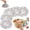 50PC, variant on Reusable Aluminum Foil Food Covers With Elastic Edges, 100 Pack Food-Grade Aluminum Foil Heat Retaining Covers, Stretchy Foil Food Covers For Bowls, Plates, And Containers (50PC)