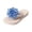 A-Blue253, variant on Bibifish Womens Flip Flops Flower Decor Flat Sole Thong Sandals Casual Lightweight Summer Beach Slippers