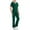 Green, variant on Nursing Scrubs for Women Sets Side Split Hem Medical Uniforms Stretch V Neck Scrub Tops and Cargo Pants 2 Piece Set with Pockets Green S
