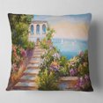 thumbnail image 2 of Designart House near the Sea - Landscape Printed Throw Pillow - 18x18, 2 of 5