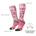 thumbnail image 4 of Naloa Glittering Pink Bathtub Knee Socks, High Socks Long Stretchy Sock Women Knee High Stocking, Long Socks for Women, 4 of 6