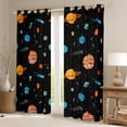 thumbnail image 2 of Space 30%-50% Blackout Curtains Galaxy Curtains Universe Themed Window Curtains, Outer Space Solar System Bedroom Curtains for Teens Universe Space Planet Print Curtains,2 Panels 42"Wx90"L, 2 of 5