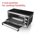 thumbnail image 4 of BLACK+DECKER 8 Slice Extra-Wide Stainless Steel Countertop Toaster Oven, TO3250XSB, 4 of 14