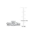 thumbnail image 3 of 1.50 Carat (Ctw) Synthetic Moissanite Bridal Ring Engagement Wedding Set in Sterling Silver for Women, 3 of 6