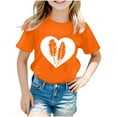 thumbnail image 2 of Uxgjfwu Kids Graphic Prints Short Sleeve T-shirt Casual Loose T-shirt Blouse Casual Tops Sizes 4-16, 2 of 3